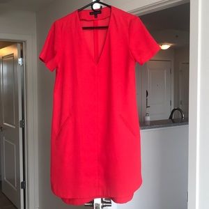 Banana republic reddish orange short sleeve dress